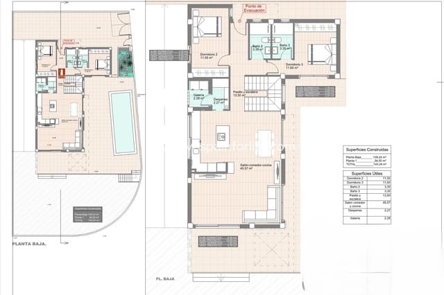 3 bedroom Villa for sale in San Fulgencio with pool garage - € 800,000 (Ref: 9811192)