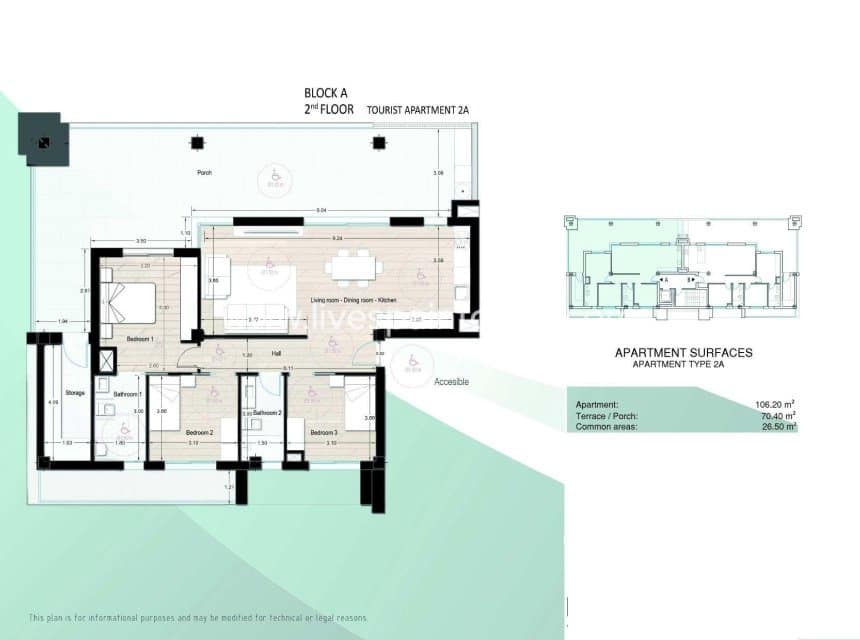 3 soverom Leilighet til salgs i Los Narejos med svømmebasseng - € 349 900 (Ref: 9858395)