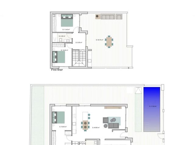 3 quarto Moradia para venda em Centro, Los Alcázares com piscina garagem - 590 000 € (Ref: 9858396)
