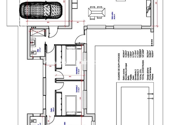 3 soverom Villa til salgs i Pinoso med svømmebasseng garasje - € 385 000 (Ref: 9968649)