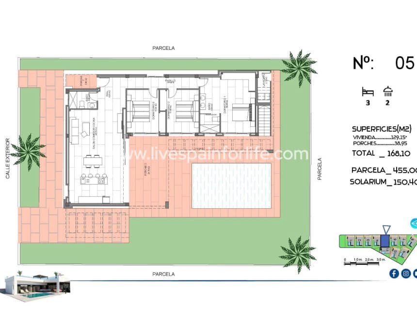 3 soveværelse Villa til salg i Algorfa med swimmingpool garage - € 670.000 (Ref: 9968650)