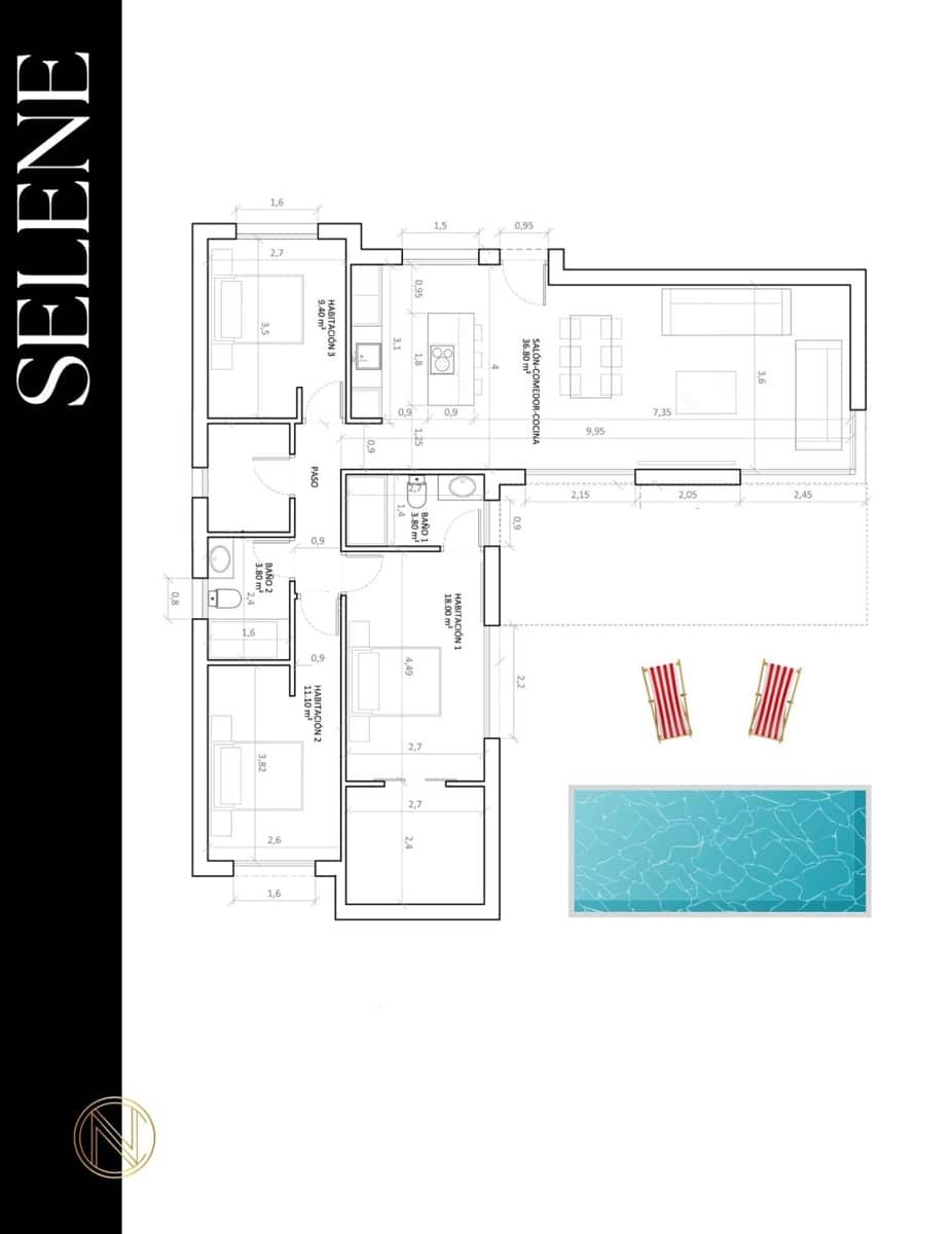 3 bedroom Villa for sale in Monforte del Cid with pool - € 505,900 (Ref: 7883844)