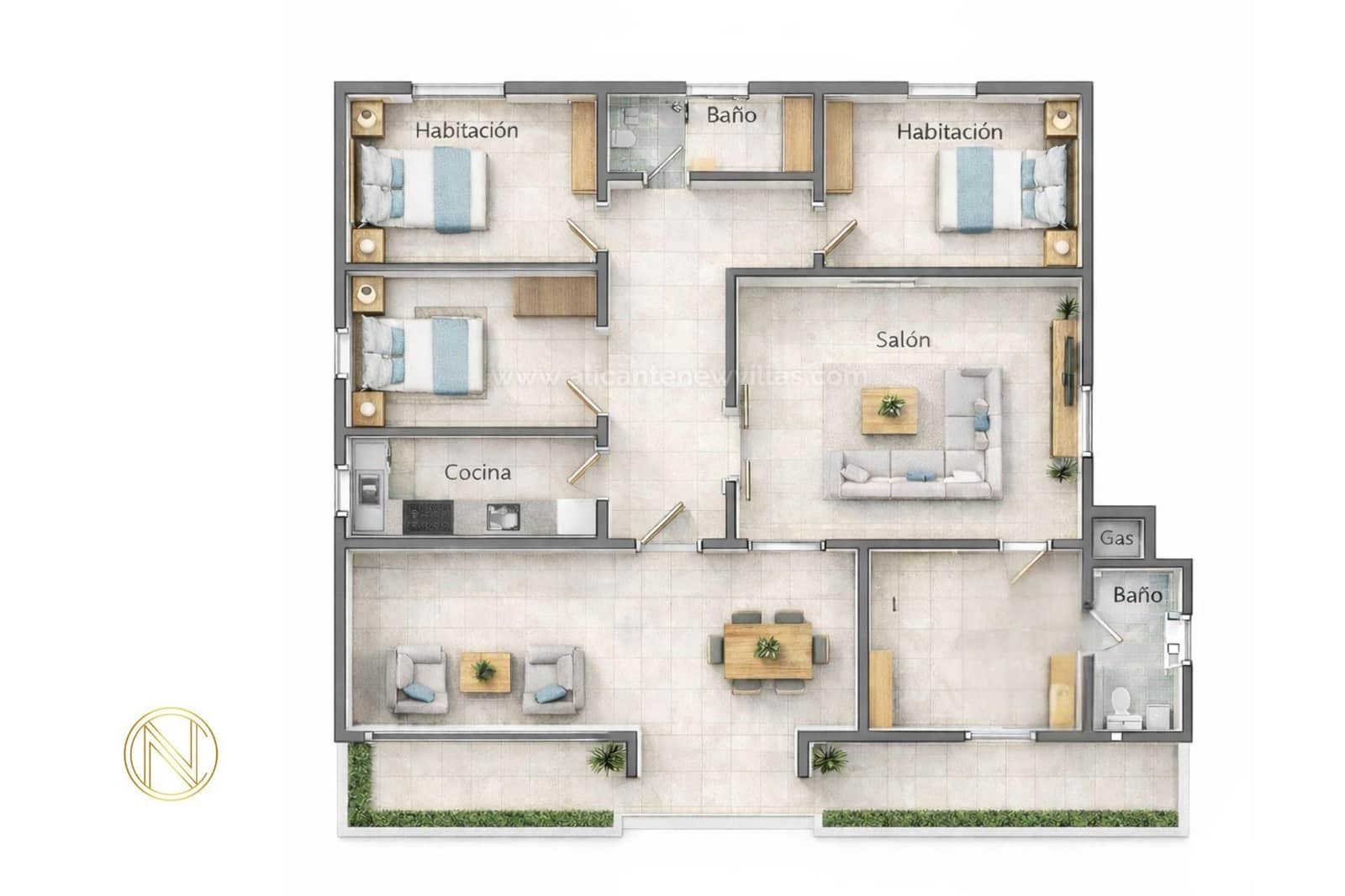 4 quarto Moradia para venda em Aspe com piscina - 434 900 € (Ref: 9631771)