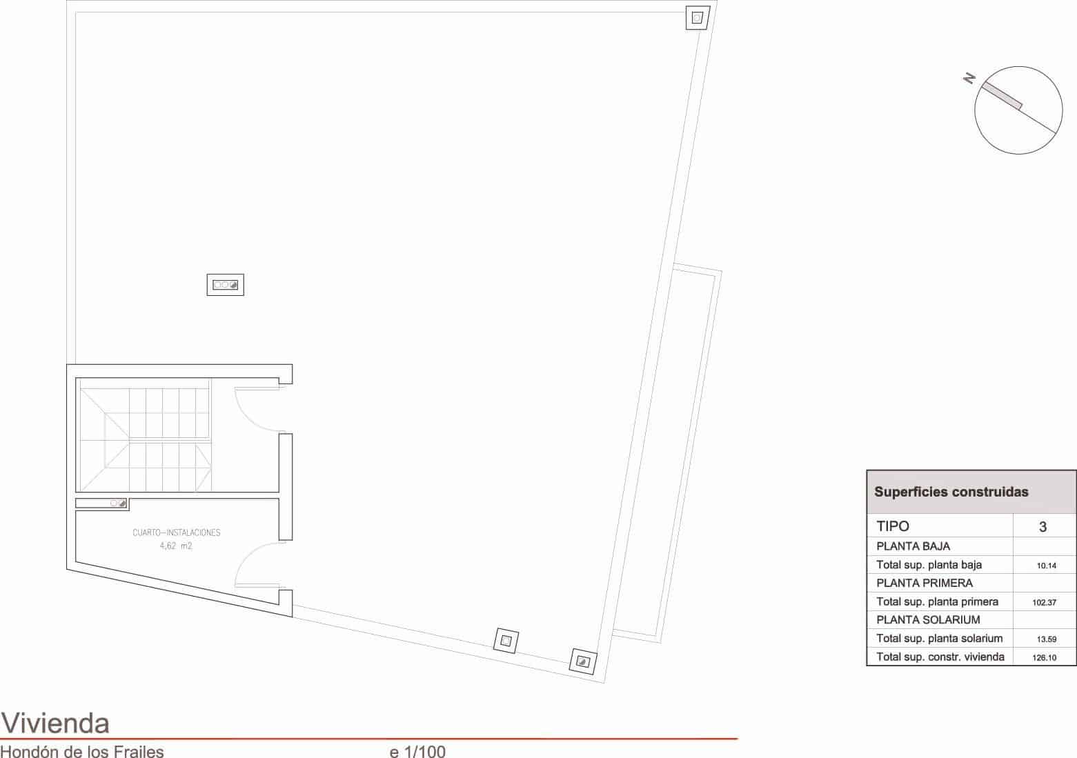 3 sypialnia Apartament na sprzedaż w Hondon de los Frailes - 129 500 € (Ref: 9762047)