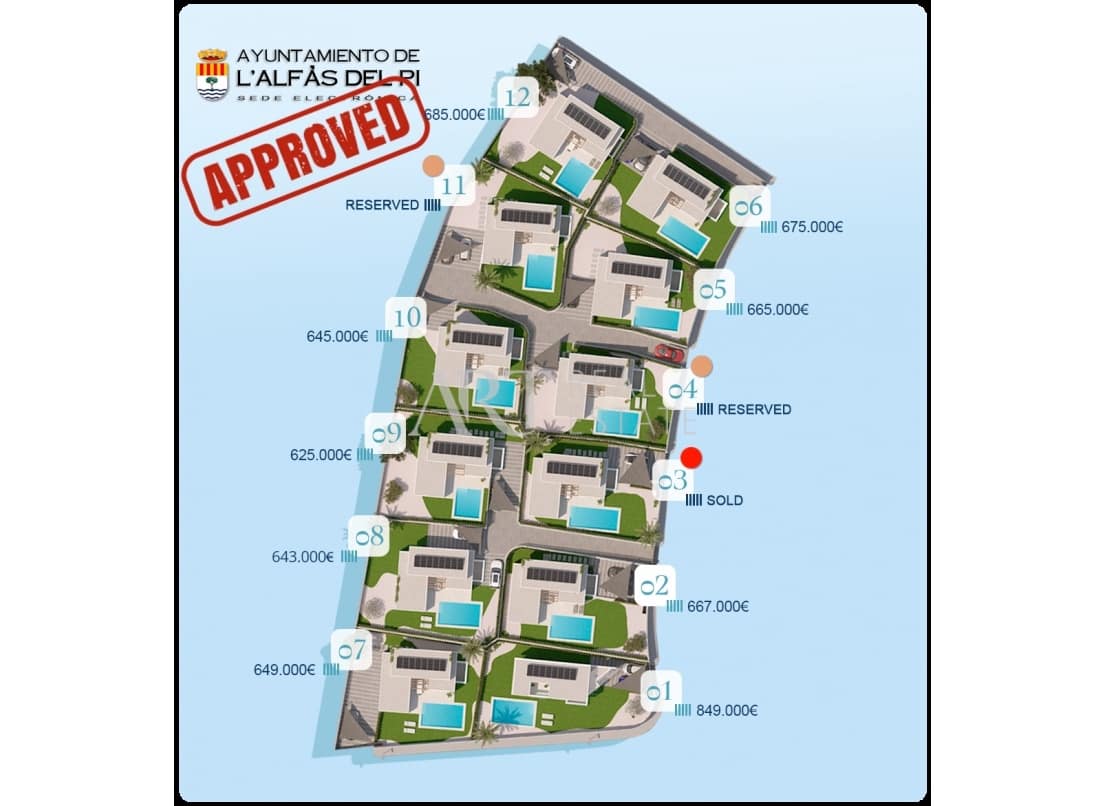 3 camera da letto Villa in vendita in Alfaz del Pi / L'Alfas del Pi con piscina - 625.000 € (Rif: 7886322)