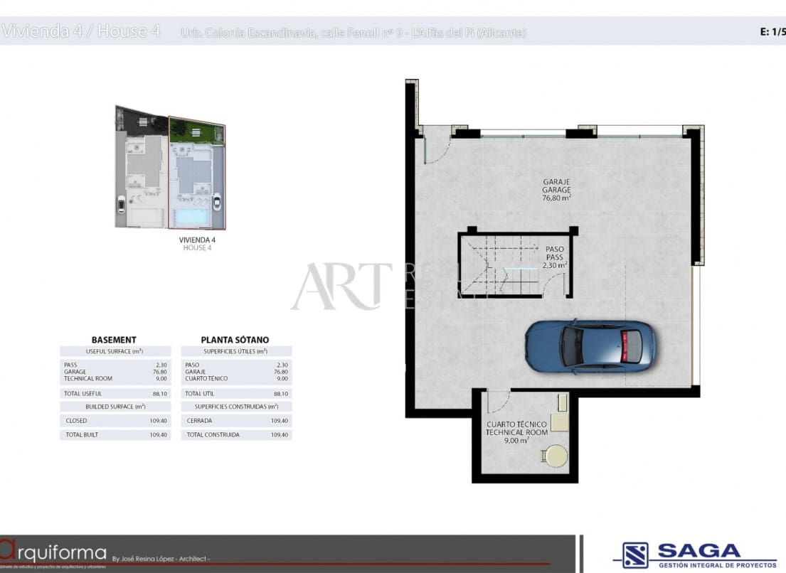 3 quarto Moradia para venda em Alfaz del Pi / L'Alfas del Pi com piscina garagem - 745 000 € (Ref: 8278442)