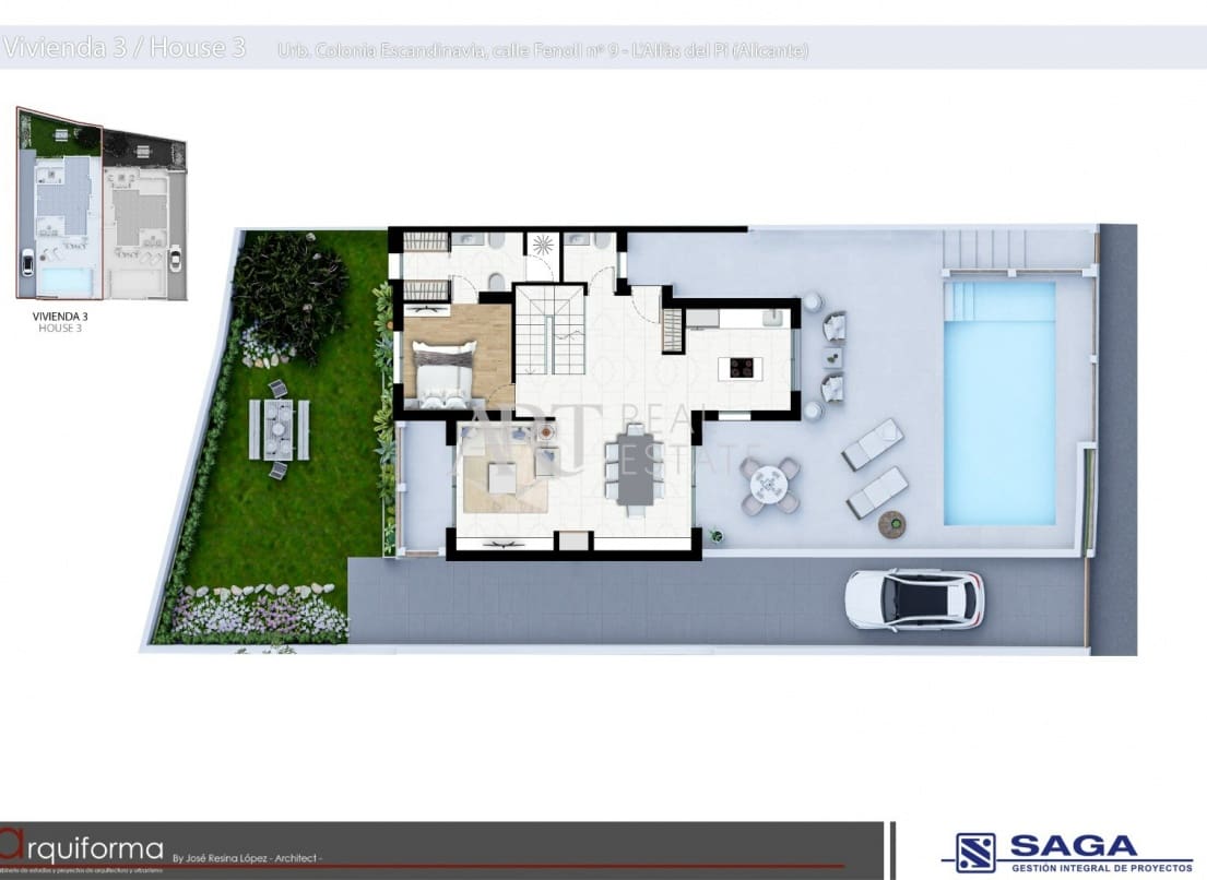 3 quarto Moradia para venda em Alfaz del Pi / L'Alfas del Pi com piscina garagem - 745 000 € (Ref: 8278442)