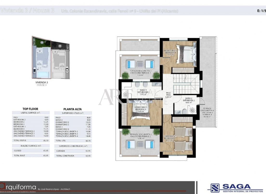 3 quarto Moradia para venda em Alfaz del Pi / L'Alfas del Pi com piscina garagem - 745 000 € (Ref: 8278442)