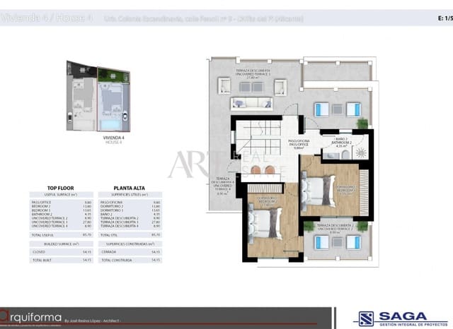 3 slaapkamer Villa te koop in Escandinavia - Cautivador, Alfaz del Pi / L'Alfàs del Pi met zwembad garage - € 745.000 (Ref: 8278442)