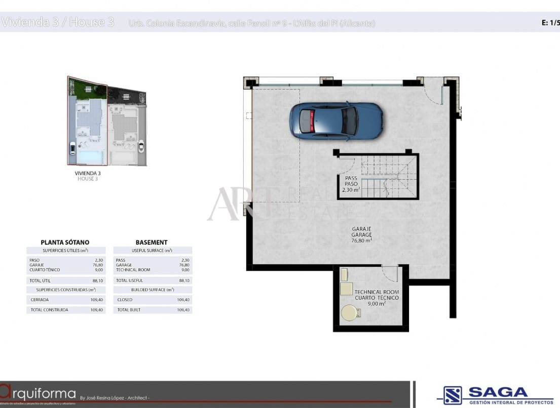 3 quarto Moradia para venda em Alfaz del Pi / L'Alfas del Pi com piscina garagem - 745 000 € (Ref: 8278442)