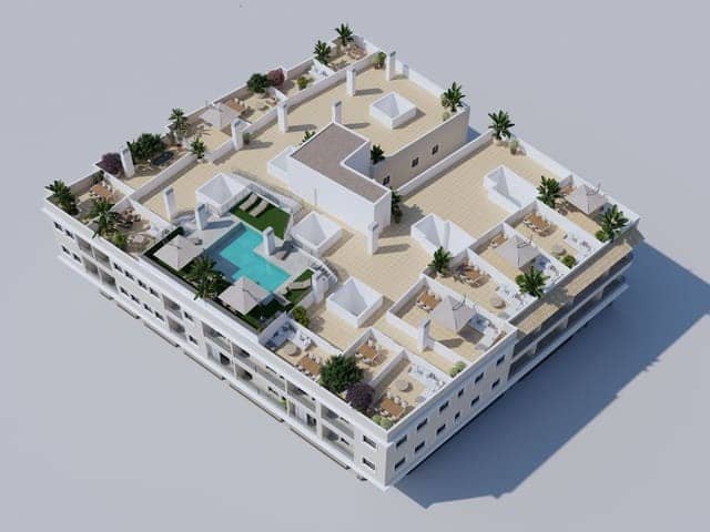 2 Zimmer Apartment zu verkaufen in Algorfa mit Pool - 158.202 € (Ref: 9572061)