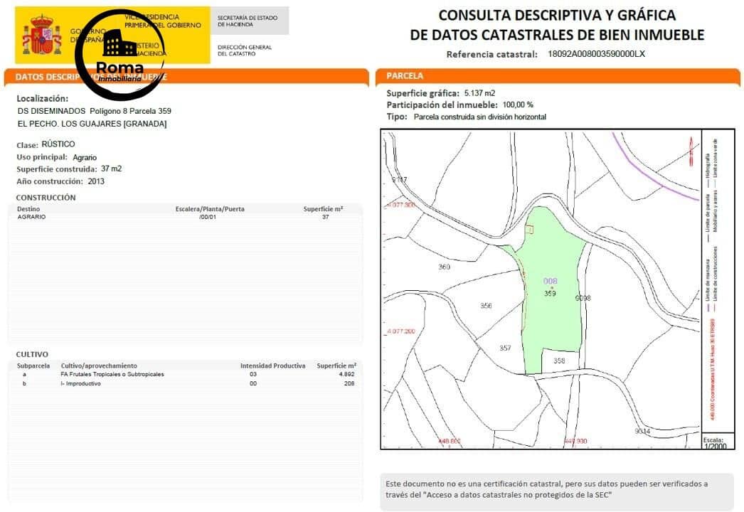 1 soverom Finca/Herregård til salgs i Los Guajares med garasje - € 89 900 (Ref: 9561995)