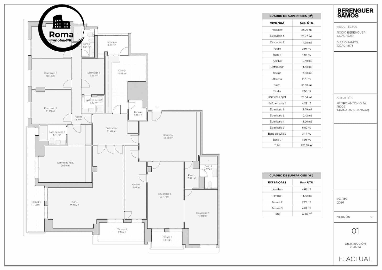 7 chambre Appartement à vendre à Grenade ville avec garage - 850 000 € (Ref: 9634432)