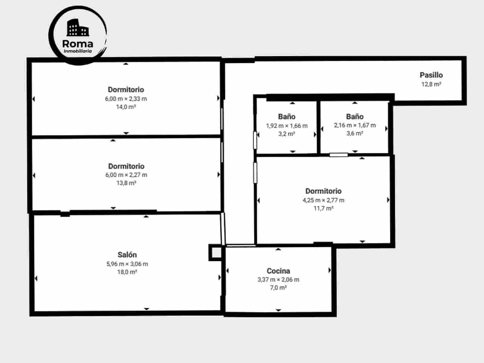 3 makuuhuone Asunto myytävänä paikassa Granada kaupunki - 340 000 € (Ref: 9634442)