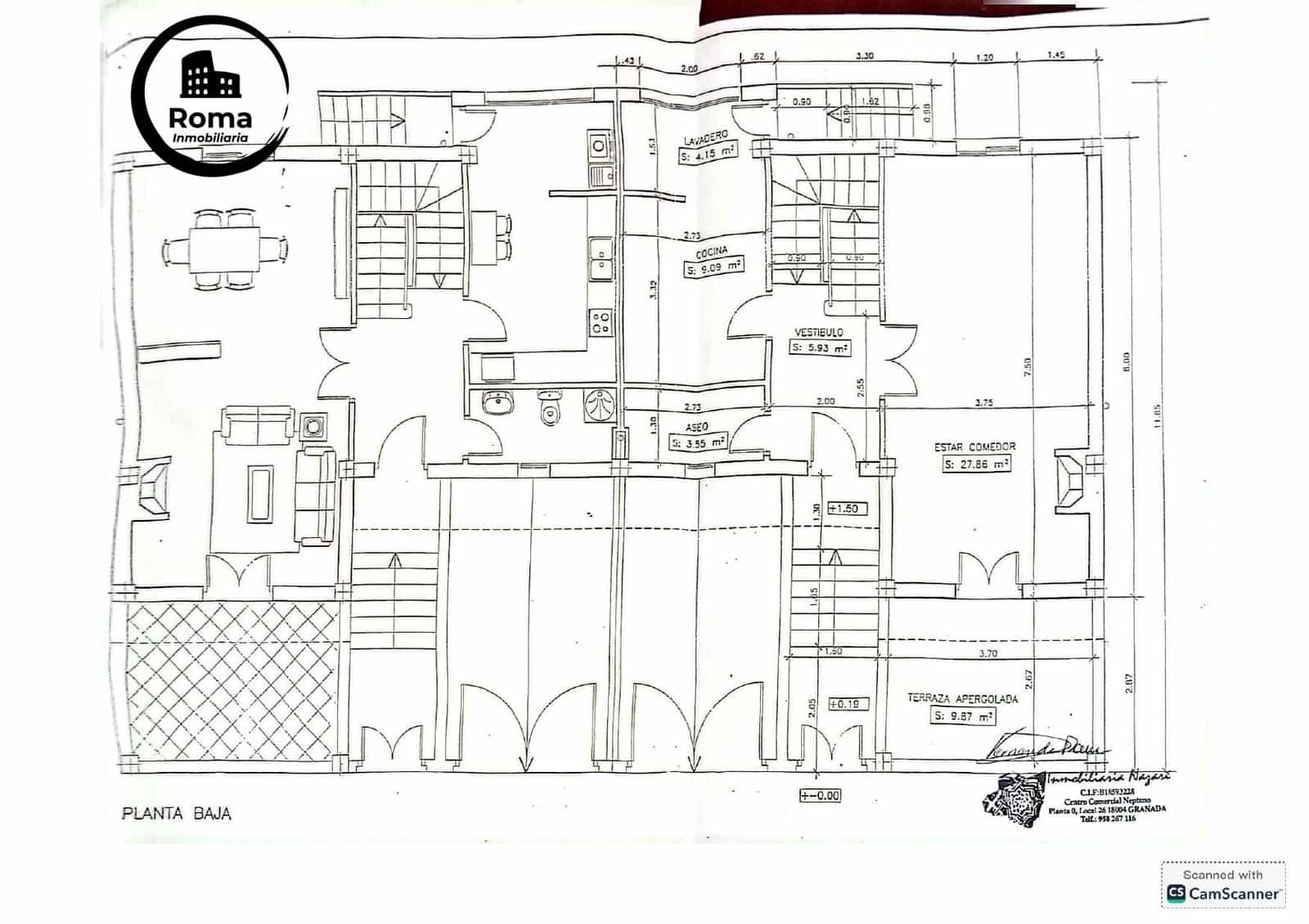 4 bedroom Semi-detached Villa for sale in Albolote with garage - € 299,900 (Ref: 9663884)