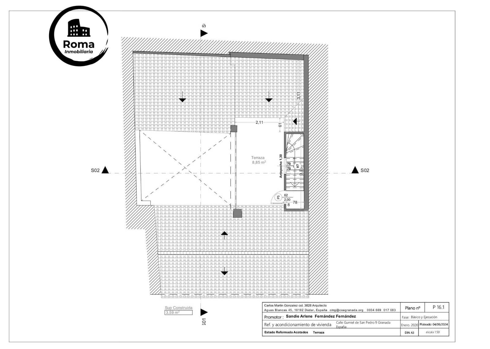 2 slaapkamer Rijtjeshuis te koop in Granada stad - € 210.000 (Ref: 9755834)