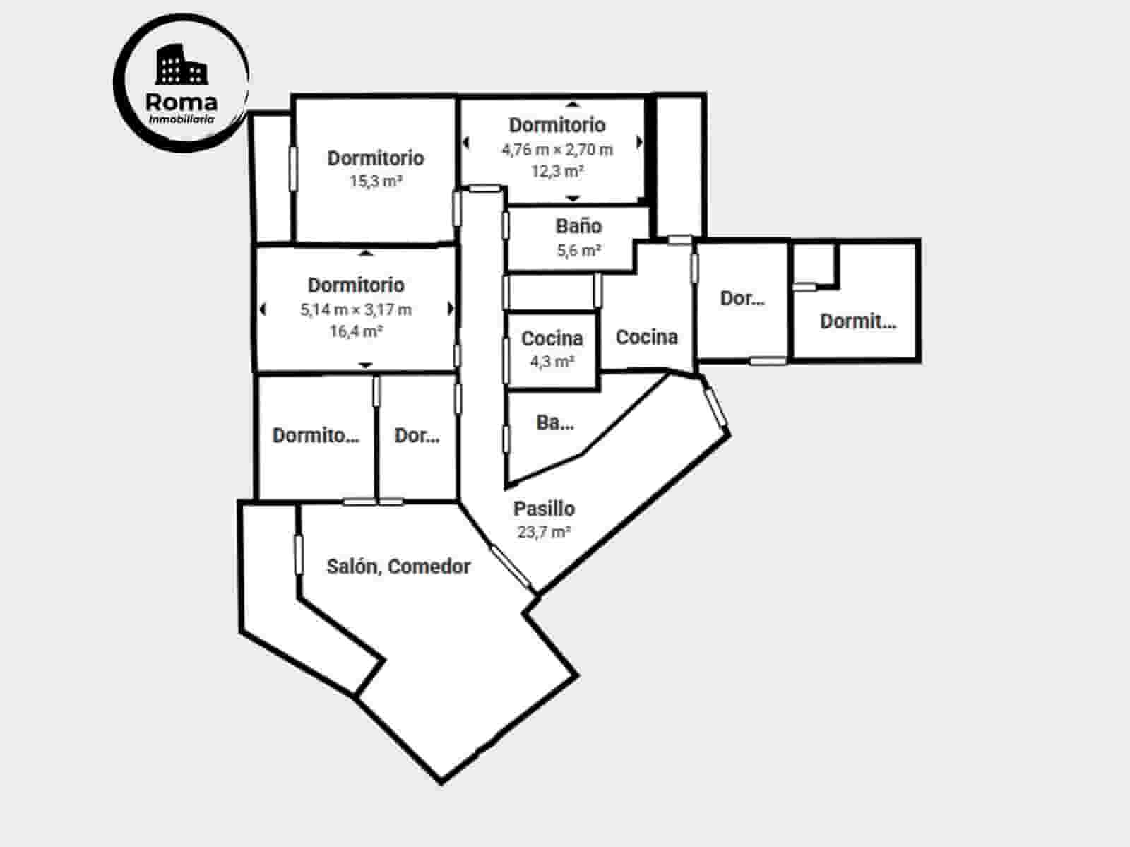 5 quarto Apartamento para venda em Granada cidade - 670 000 € (Ref: 9755848)