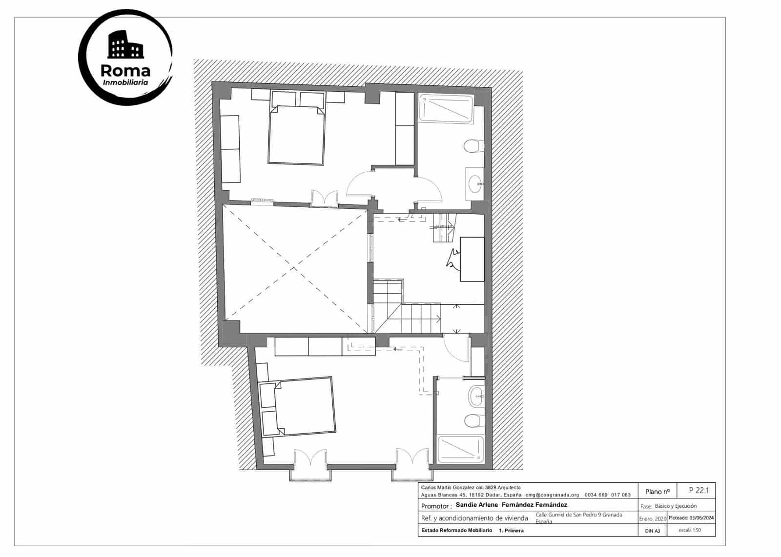 2 quarto Moradia em Banda para venda em Granada cidade - 210 000 € (Ref: 9773212)