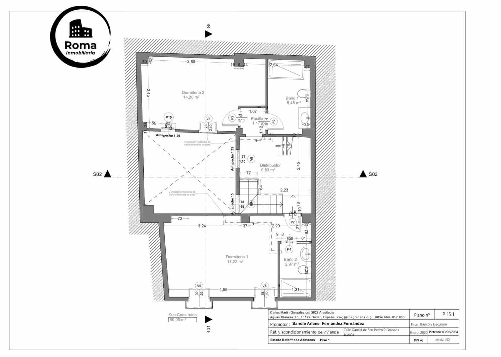 2 quarto Moradia em Banda para venda em Granada cidade - 210 000 € (Ref: 9773212)