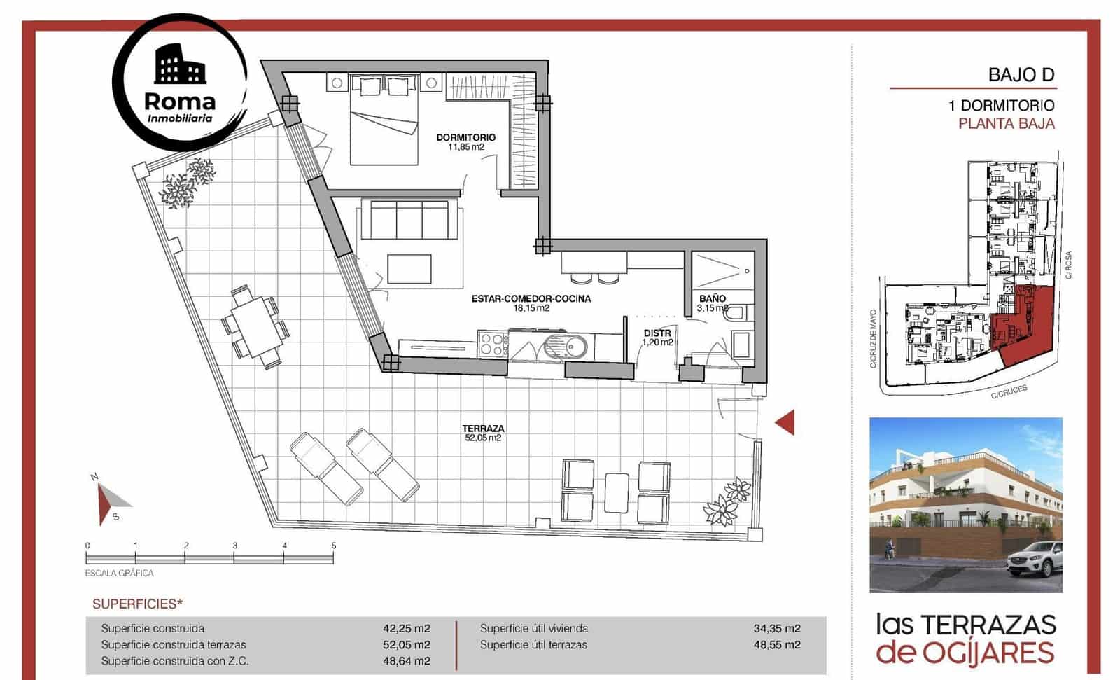 2 chambre Appartement à vendre à Ogijares avec garage - 210 000 € (Ref: 9773220)