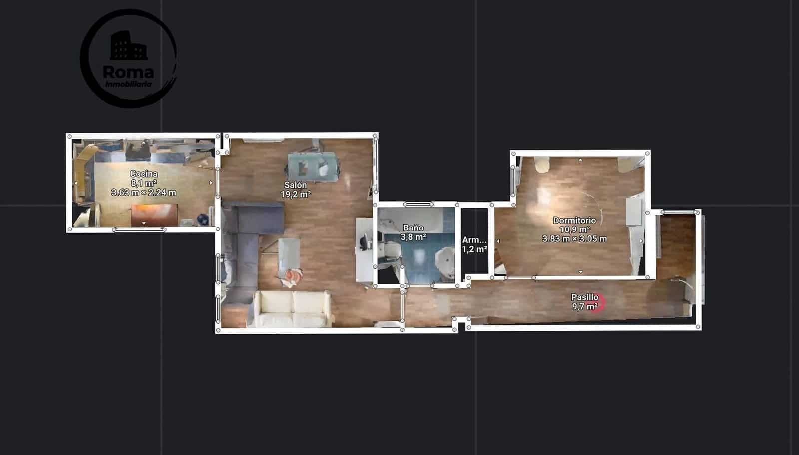 2 Zimmer Wohnung zu verkaufen in La Zubia - 130.000 € (Ref: 9794811)