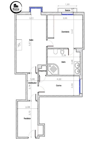 1 chambre Appartement à vendre à Centro - Sagrario, Grenade ville - 305 000 € (Ref: 9799404)