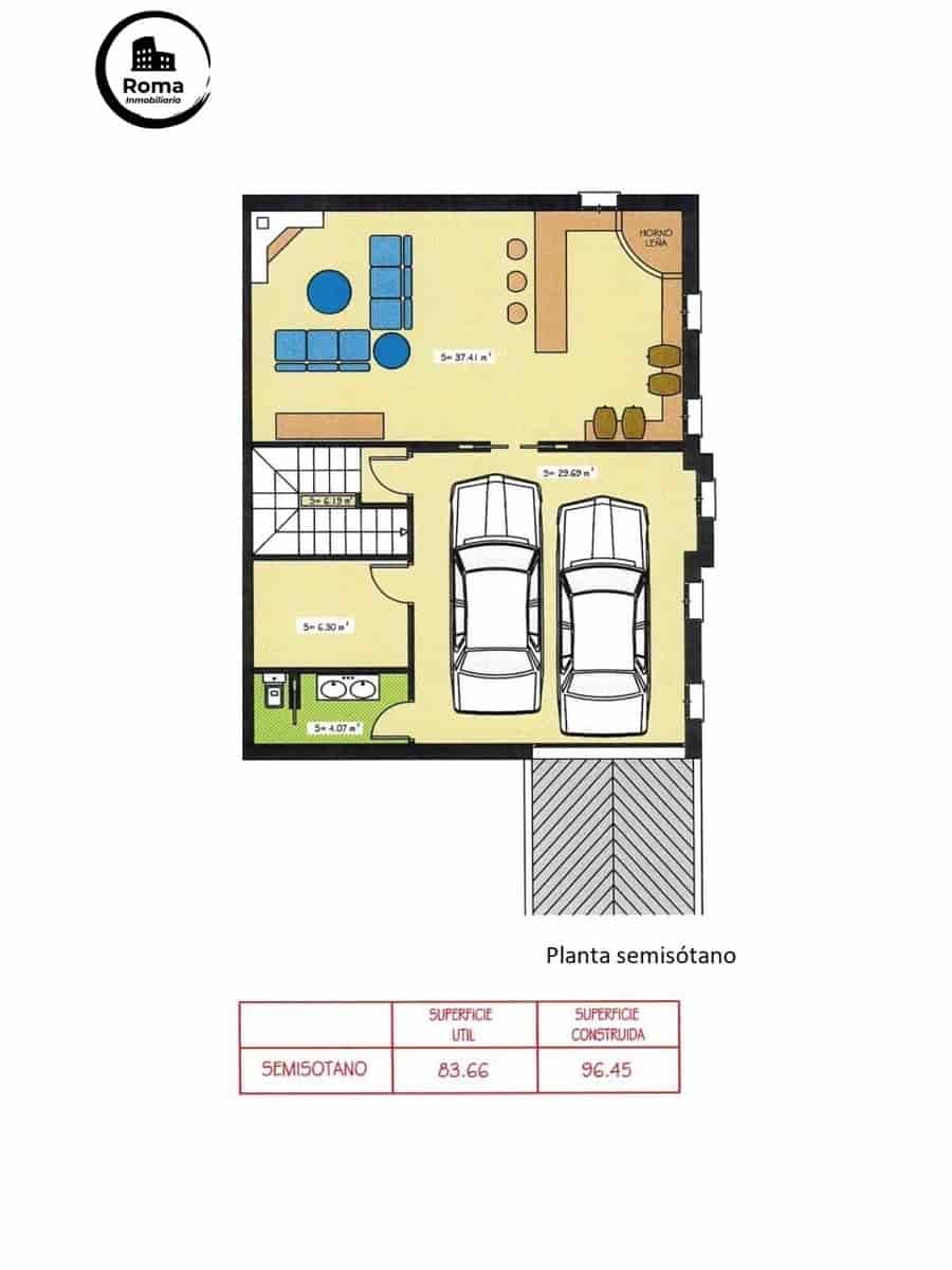 4 sypialnia Dom blizniak na sprzedaż w Las Gabias z basenem garażem - 384 900 € (Ref: 9815984)