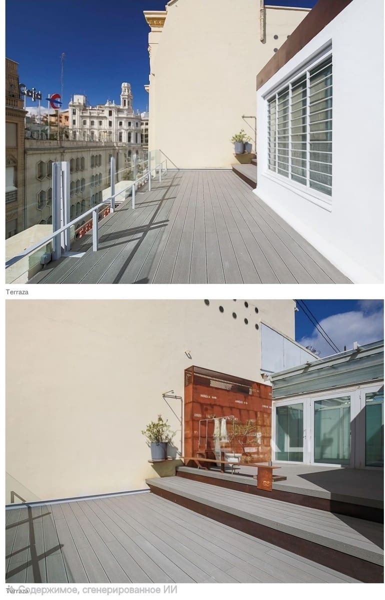 3 quarto Penthouse para arrendar em Valencia cidade com garagem - 3 500 € (Ref: 9913131)