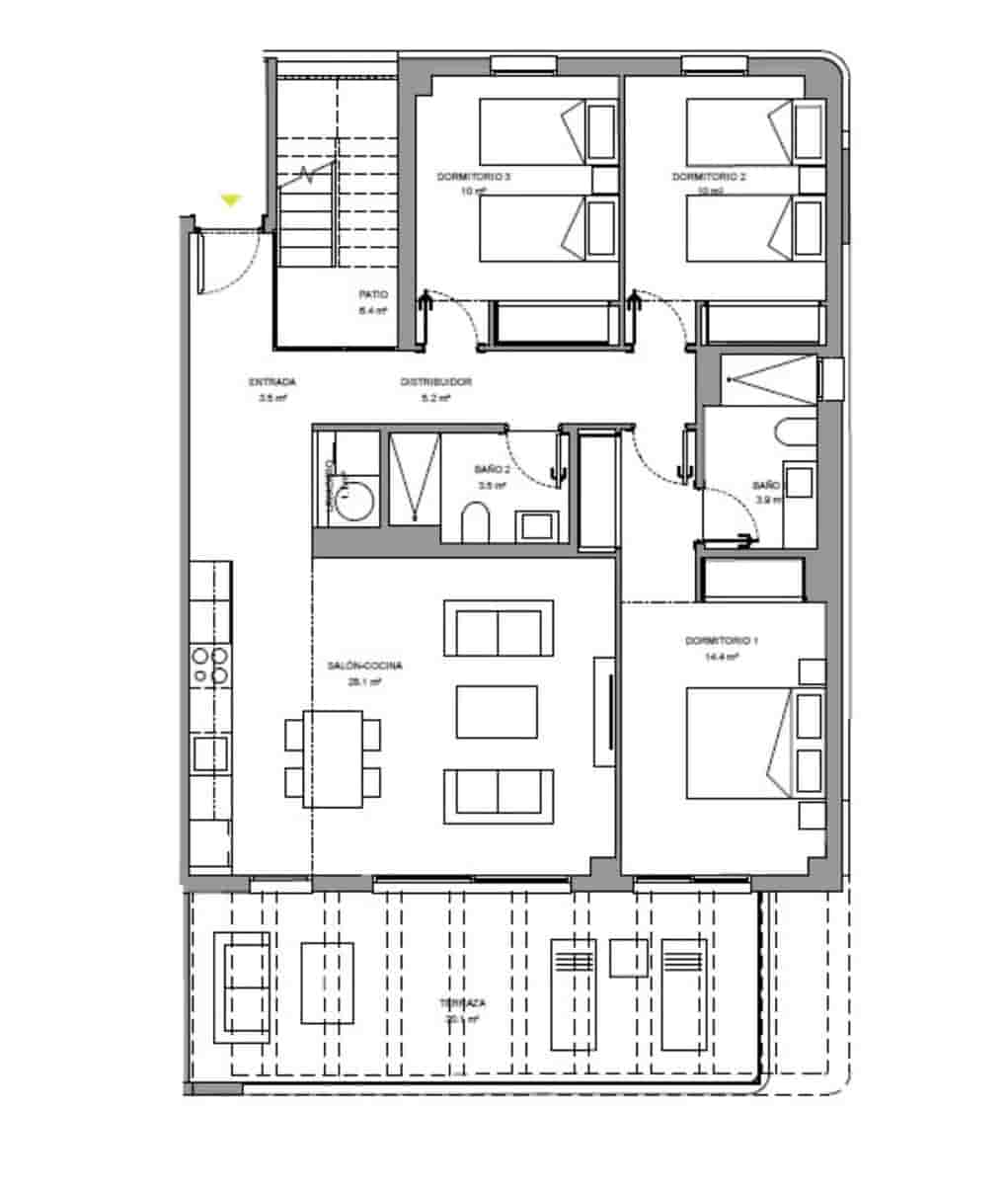 3 bedroom Penthouse for sale in La Cala de Mijas with pool garage - € 638,000 (Ref: 10003539)