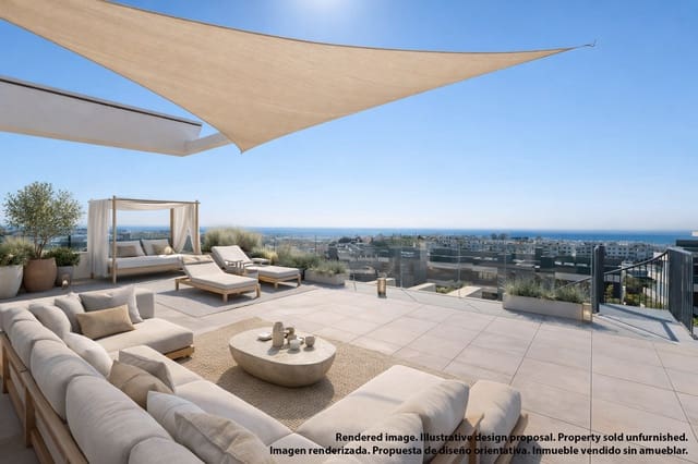 3 quarto Penthouse para venda em Selwo, Estepona com piscina - 695 000 € (Ref: 10025209)