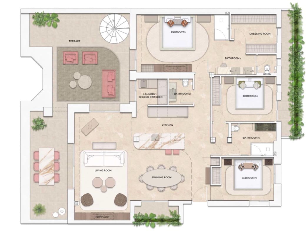 3 sypialnia Penthouse na sprzedaż w Marbella z basenem garażem - 2 495 000 € (Ref: 10035008)