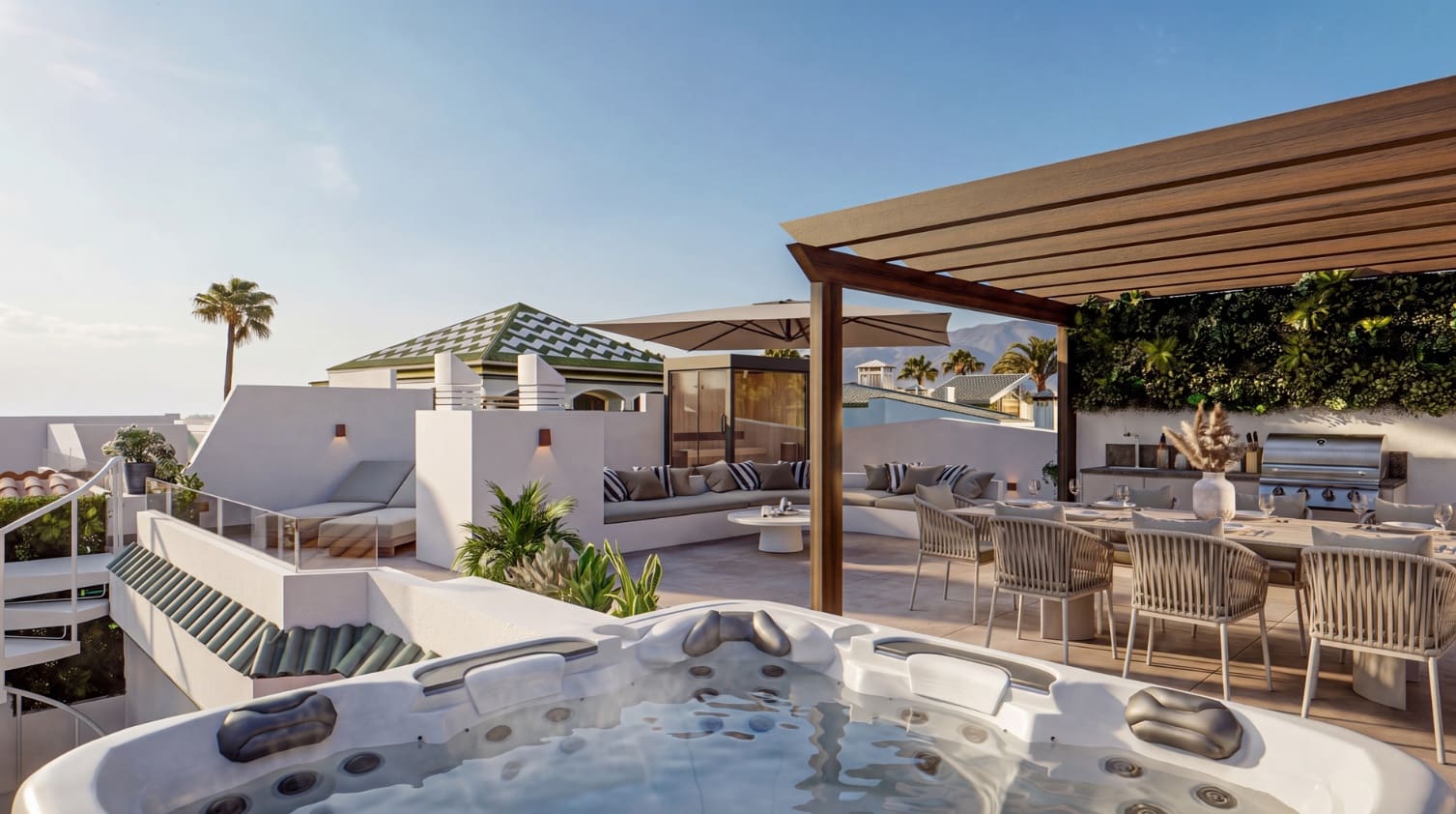 3 sypialnia Penthouse na sprzedaż w Marbella z basenem garażem - 2 495 000 € (Ref: 10035008)
