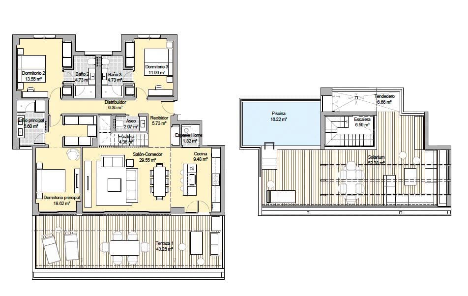 3 slaapkamer Penthouse te koop in Marbella met zwembad garage - € 1.245.000 (Ref: 7913214)