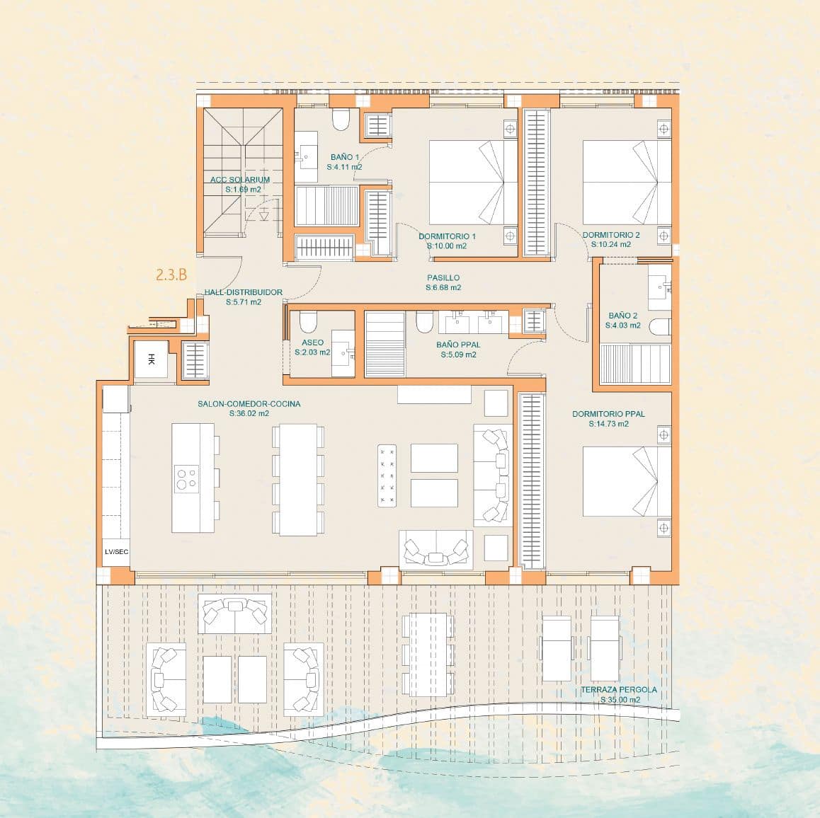2 quarto Apartamento para venda em Marbella com piscina garagem - 1 056 000 € (Ref: 7913216)