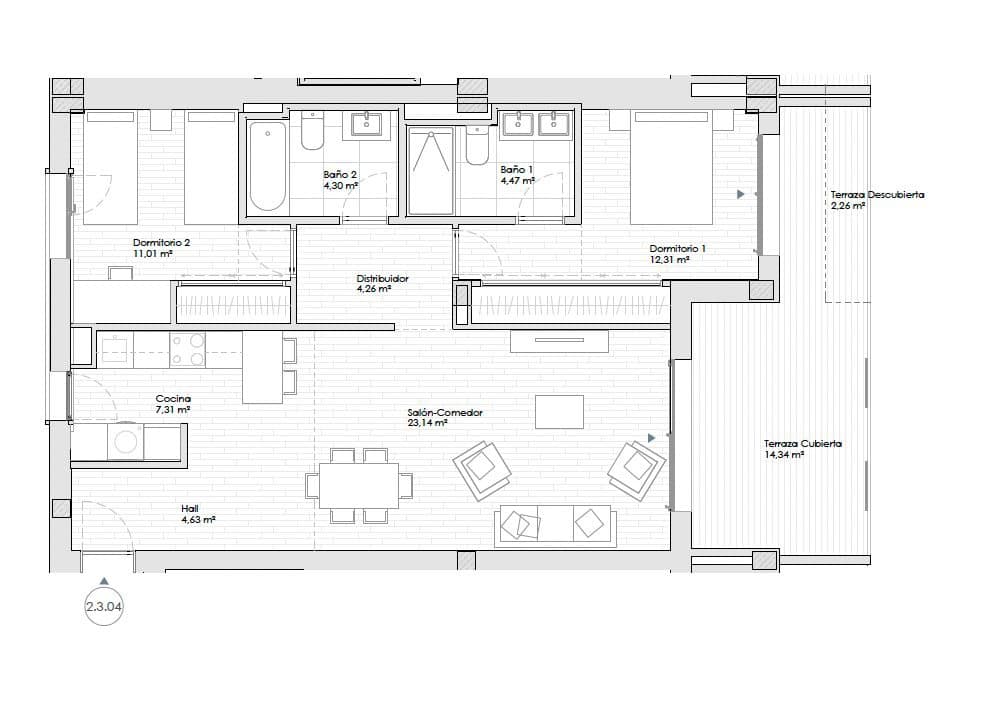 Apartamento de 2 habitaciones en Estepona en venta con piscina garaje - 689.000 € (Ref: 8060225)