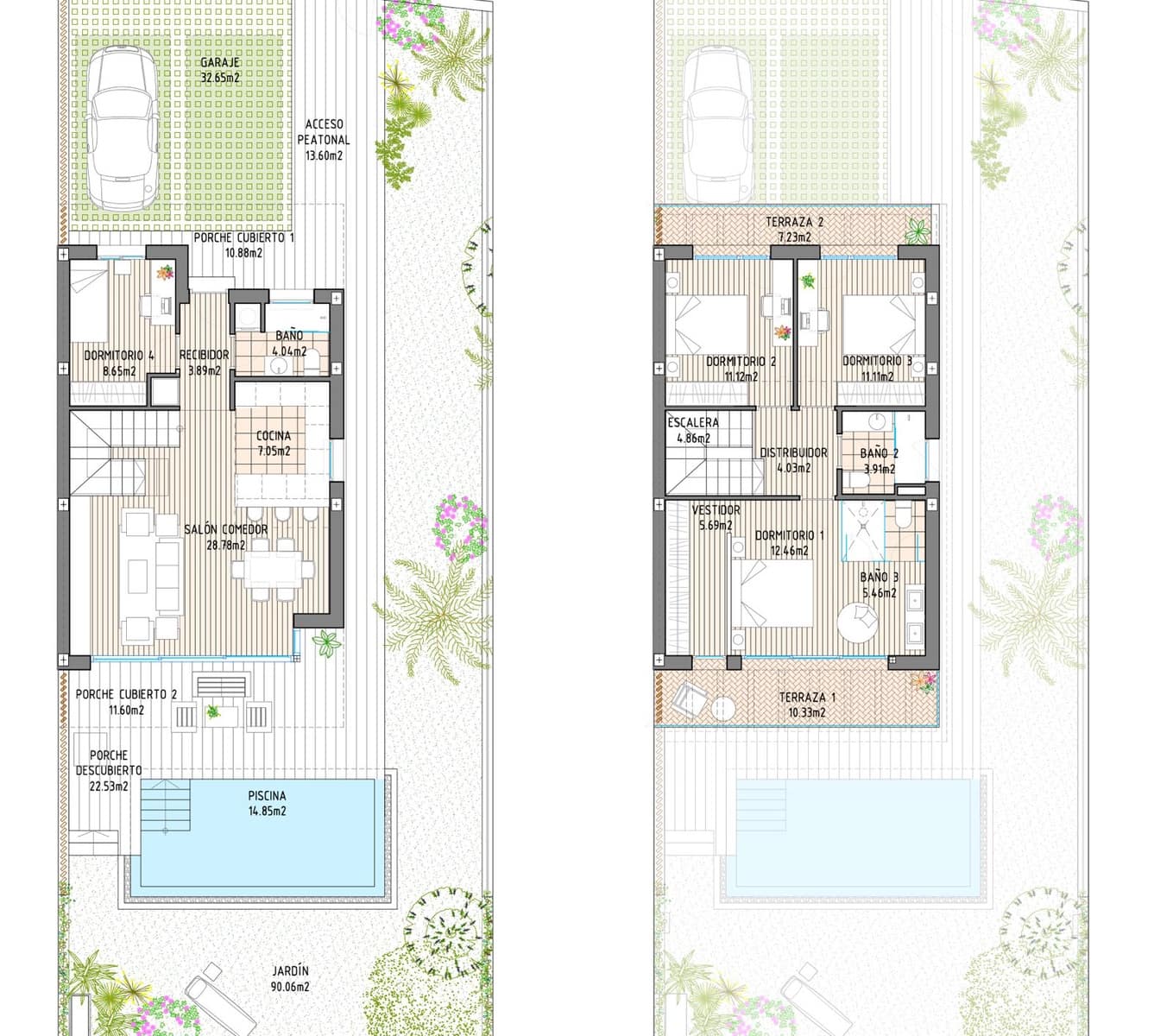 Pareado de 4 habitaciones en La Cala de Mijas en venta con piscina garaje - 825.000 € (Ref: 8089957)