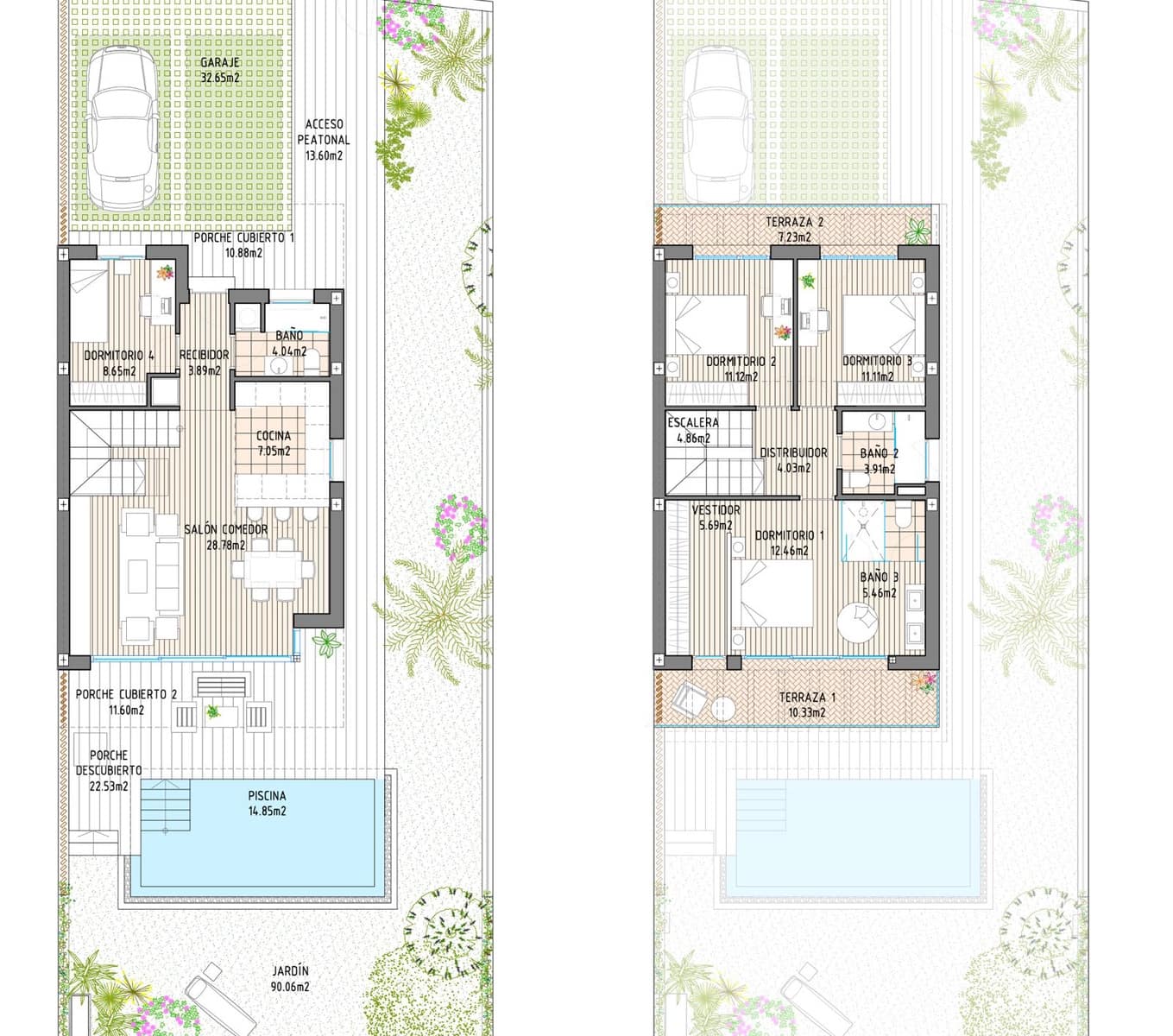 4 Zimmer Doppelhaus zu verkaufen in La Cala de Mijas mit Pool Garage - 868.000 € (Ref: 8089957)