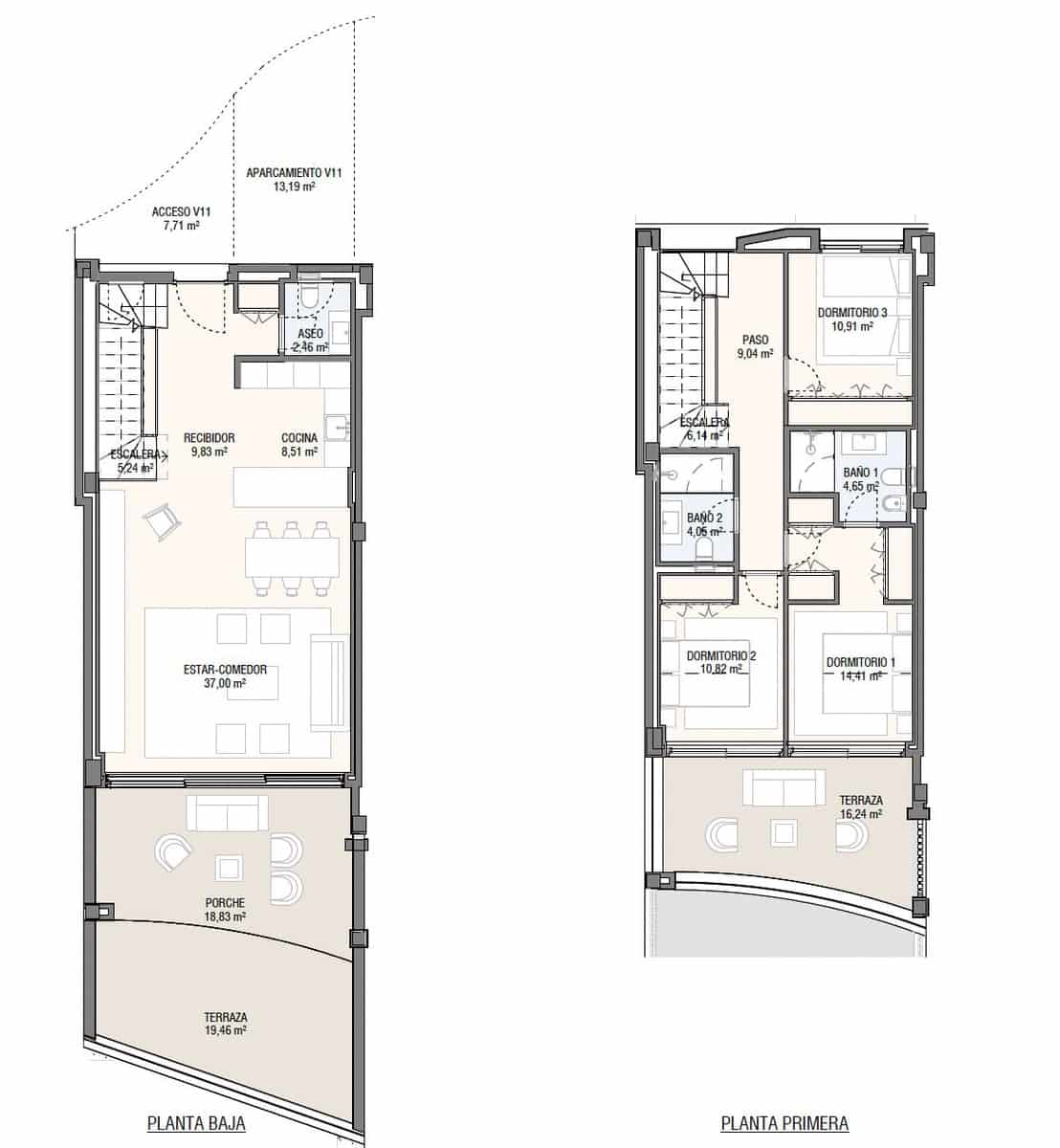 3 chambre Maison de Ville à vendre à Mijas Costa avec piscine - 1 261 151 € (Ref: 8134552)