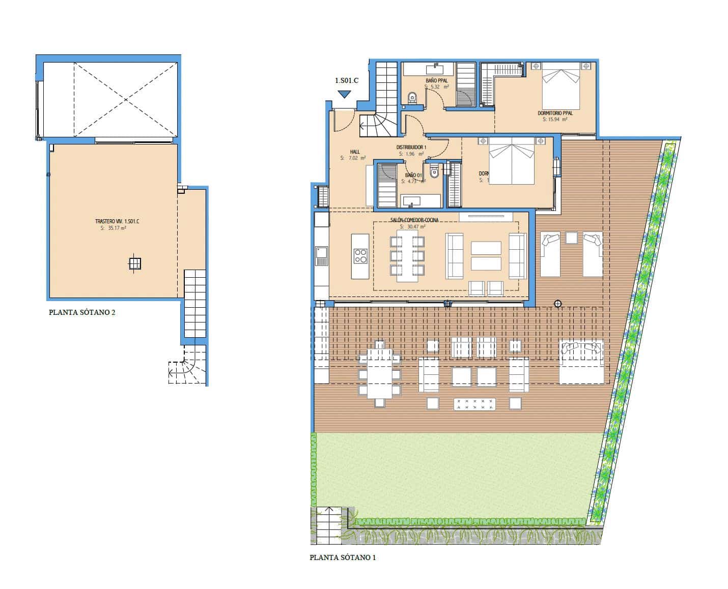 2 soveværelse Lejlighed til salg i Buenas Noches med swimmingpool garage - € 644.000 (Ref: 8338117)