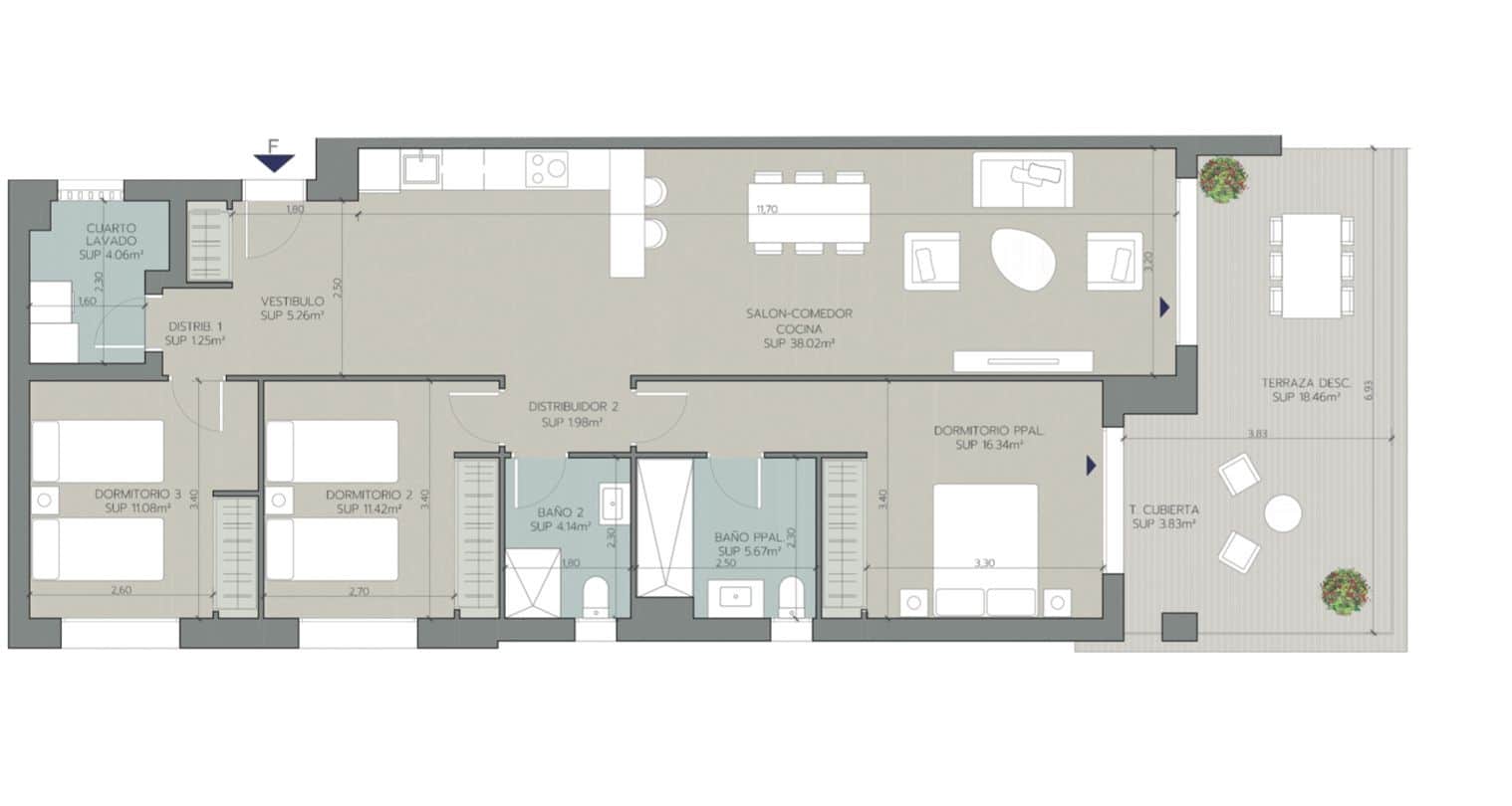 3 soverom Leilighet til salgs i La Alcaidesa med svømmebasseng garasje - € 433 000 (Ref: 9616378)