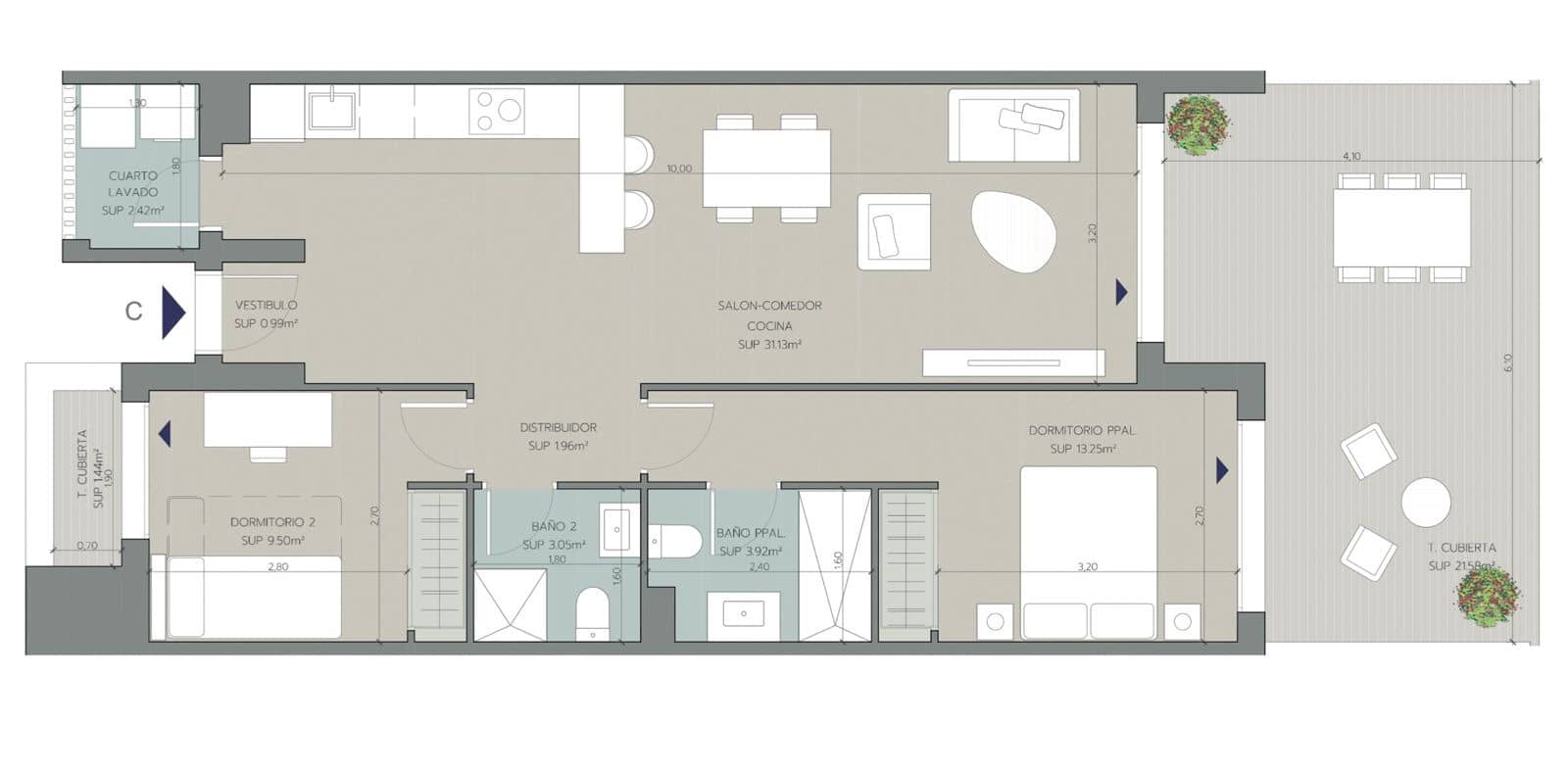 2 soverom Leilighet til salgs i La Alcaidesa med svømmebasseng garasje - € 341 000 (Ref: 9616380)