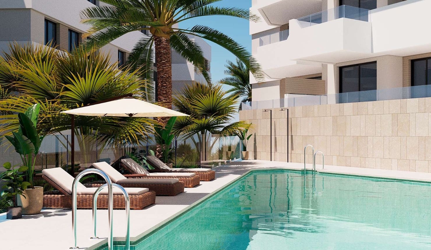 3 Zimmer Apartment zu verkaufen in Mijas Costa mit Pool Garage - 445.000 € (Ref: 9616384)