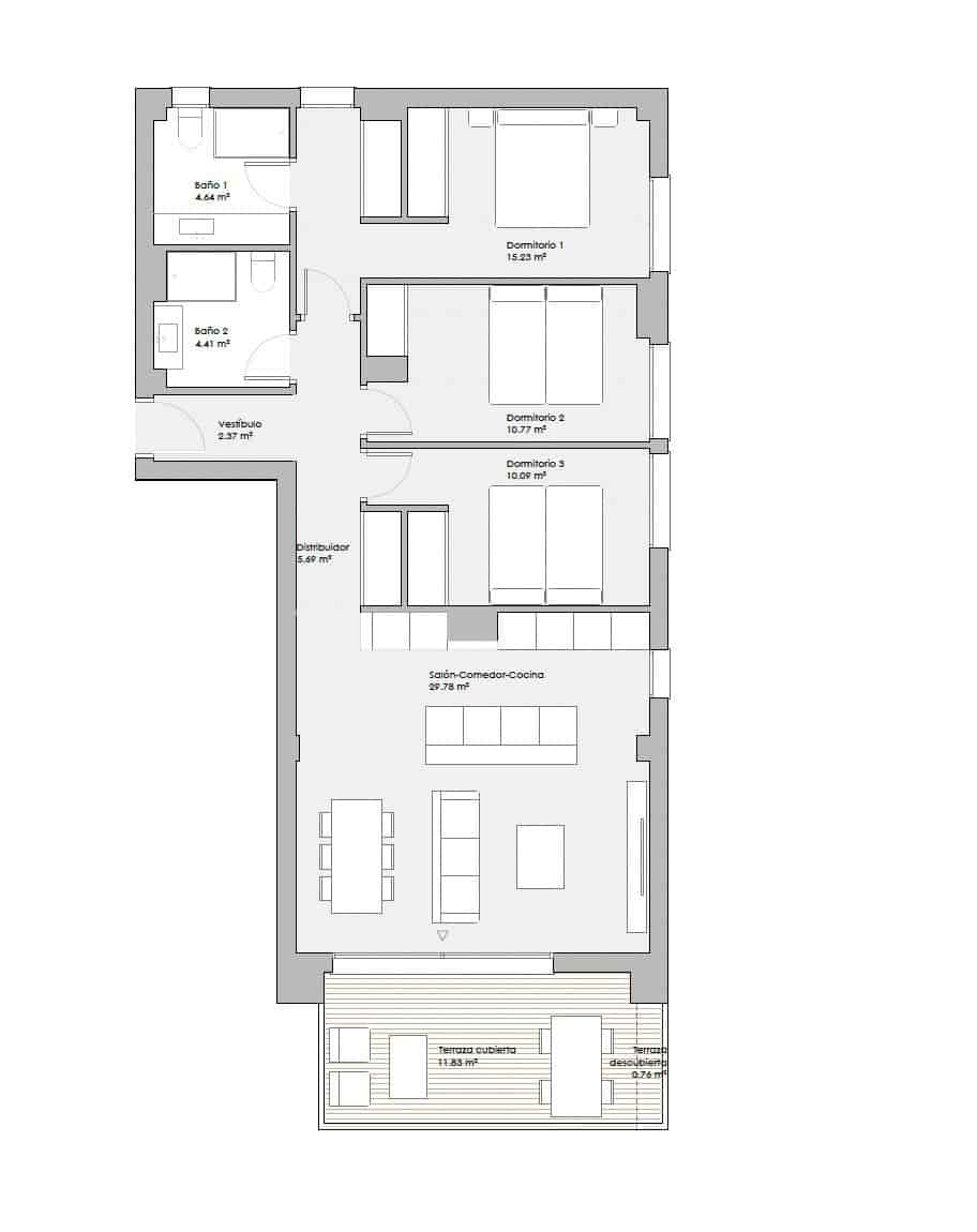 Apartamento de 3 habitaciones en Mijas Costa en venta con piscina garaje - 445.000 € (Ref: 9616384)