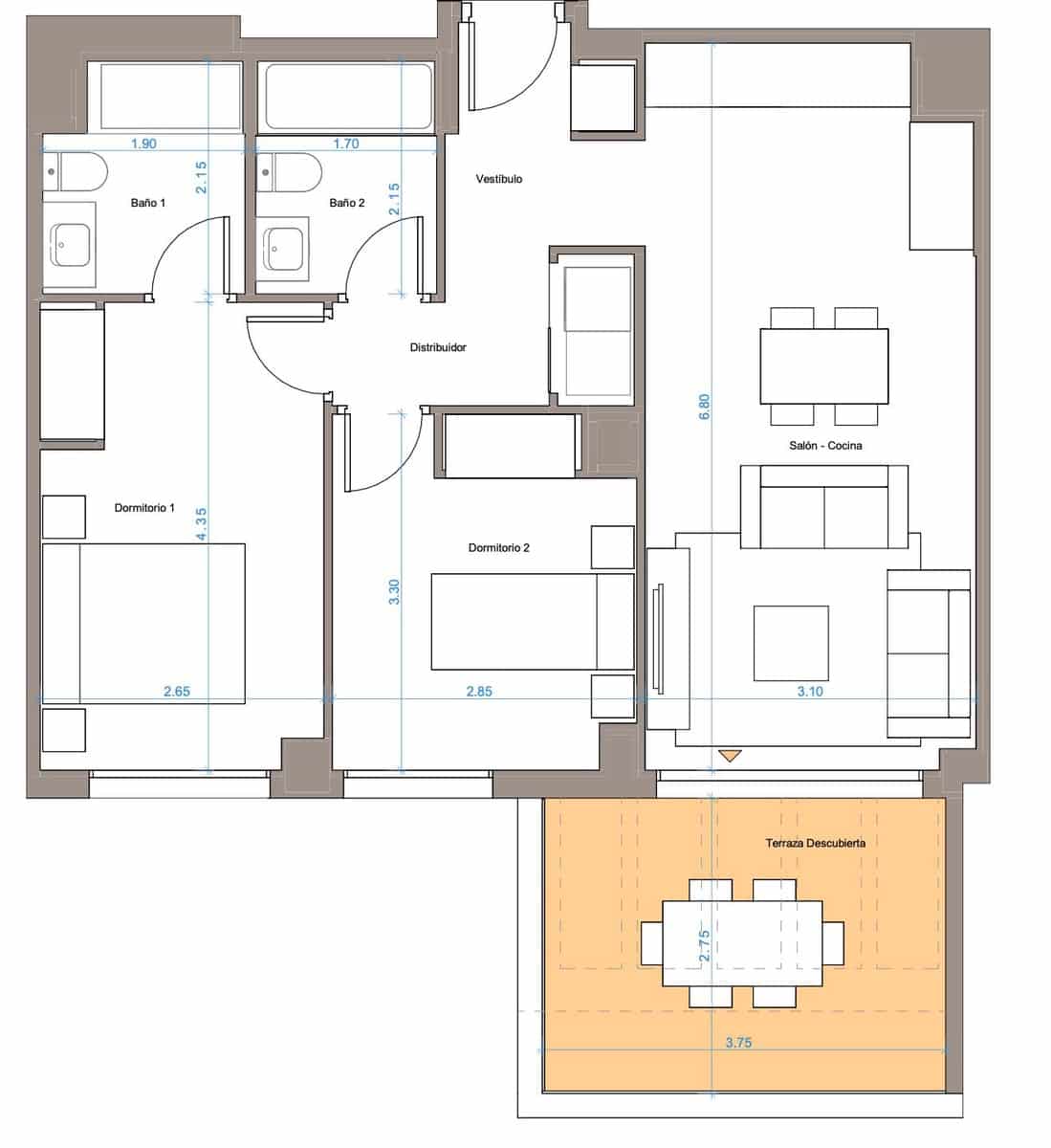 2 slaapkamer Appartement te koop in Mijas Costa met zwembad garage - € 357.700 (Ref: 9616395)