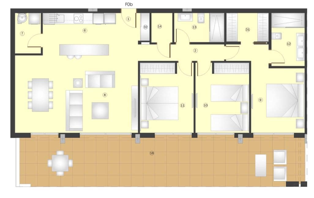 3 quarto Penthouse para venda em Marbella com piscina garagem - 727 000 € (Ref: 9616433)