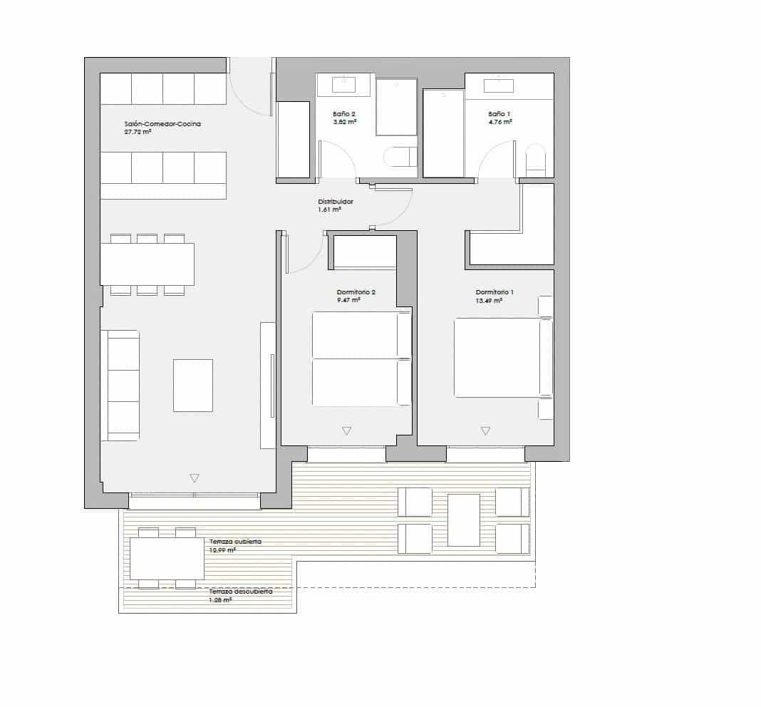 Apartamento de 2 habitaciones en Mijas Costa en venta con piscina garaje - 335.000 € (Ref: 9616440)