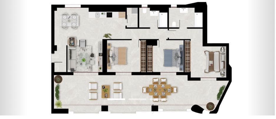 3 sovrum Lägenhet till salu i Benahavis med pool garage - 525 000 € (Ref: 9616458)