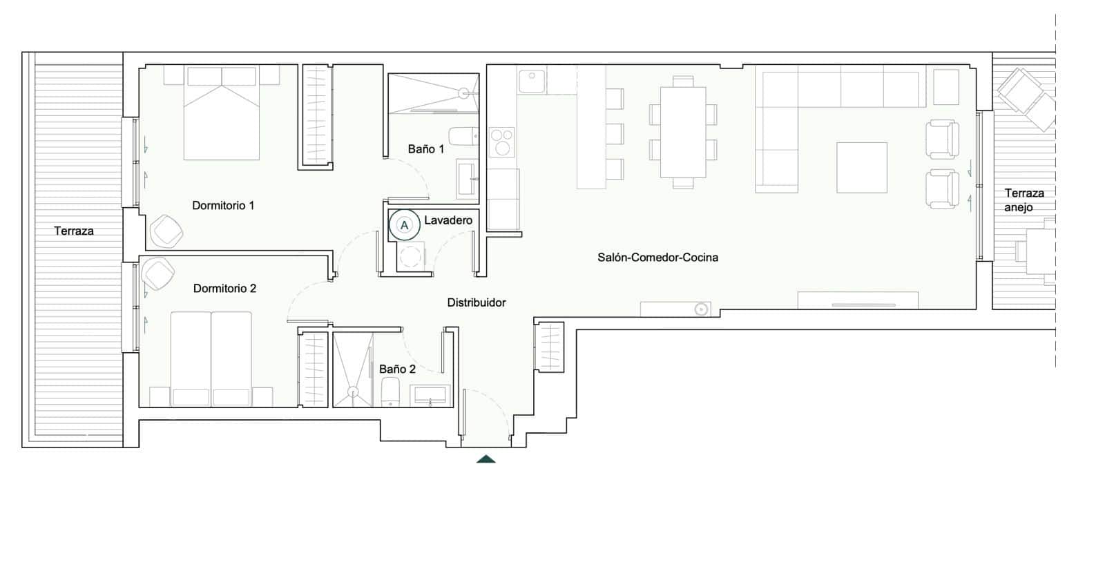 2 chambre Appartement à vendre à Estepona avec garage - 590 000 € (Ref: 9616468)