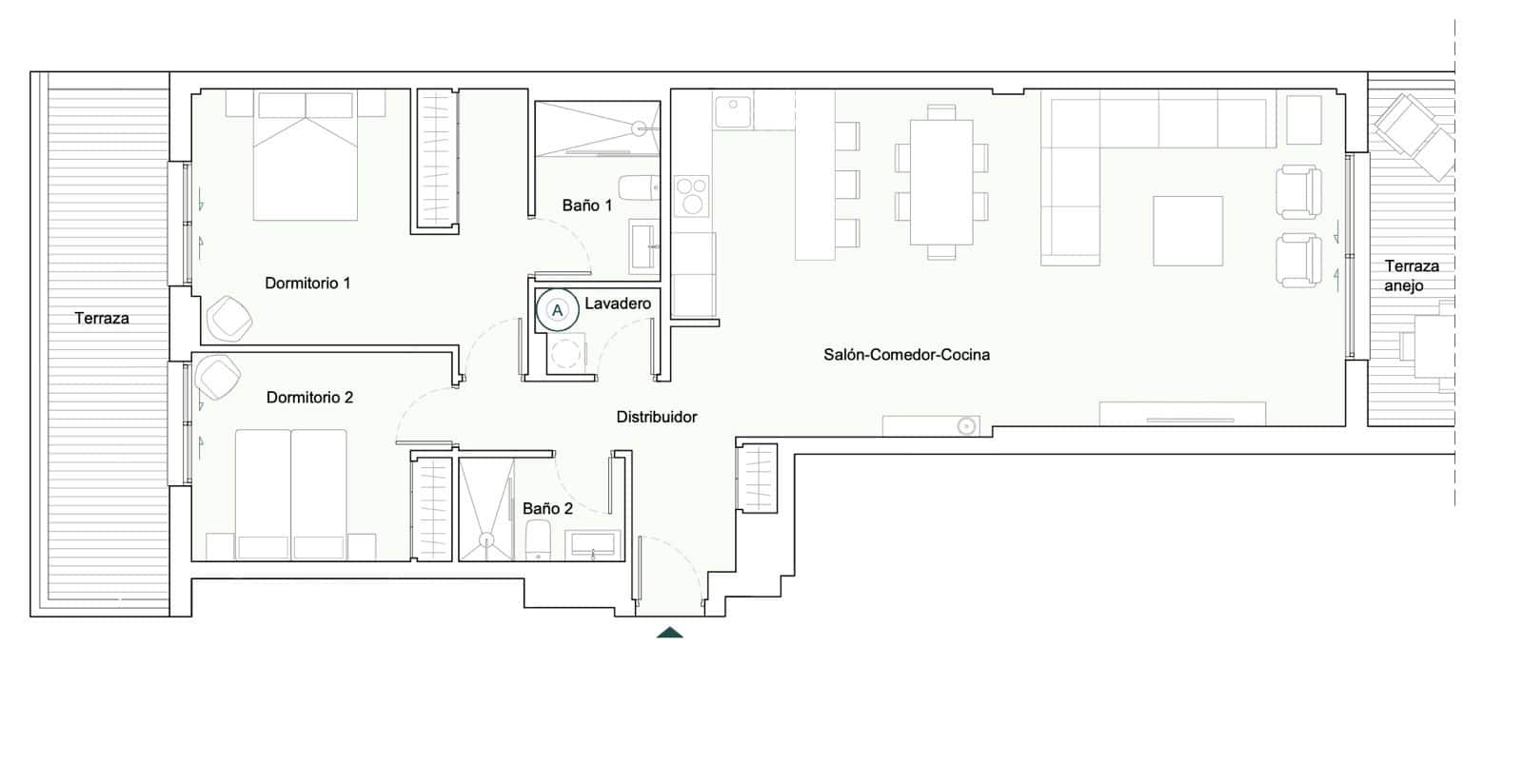 2 soverom Leilighet til salgs i Estepona med garasje - € 590 000 (Ref: 9616468)