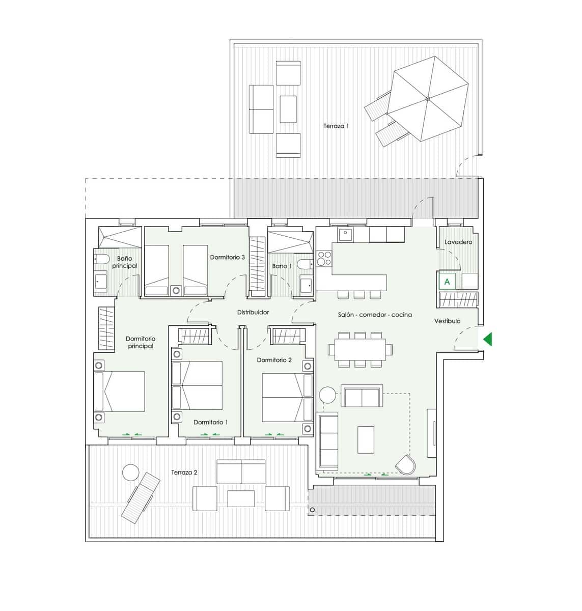 3 soveværelse Penthouse til salg i Marbella med swimmingpool garage - € 1.170.000 (Ref: 9616470)